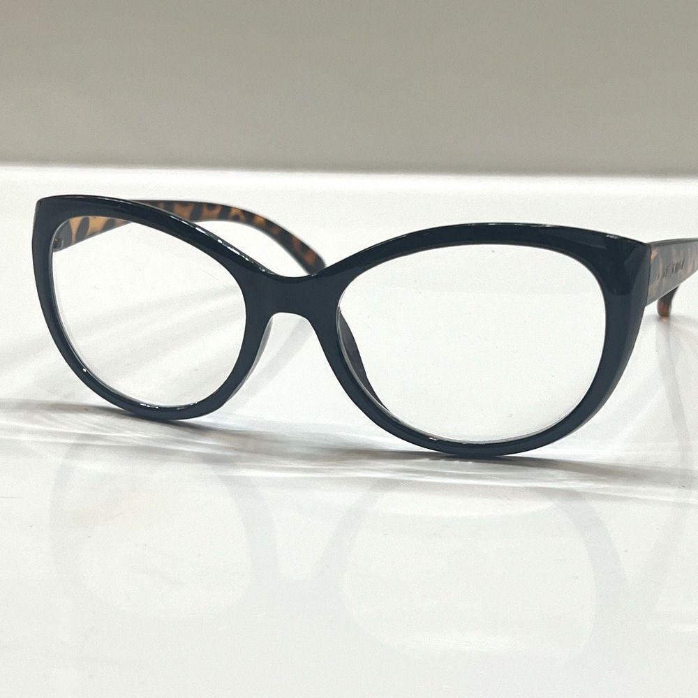 Betsy Johnson Eyeglasses Frame Womens 55-15-130 Plastic Full Rim Black/Brown